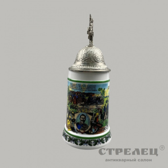 картинка кружка фарфоровая с крышкой и памятным сюжетом. германия